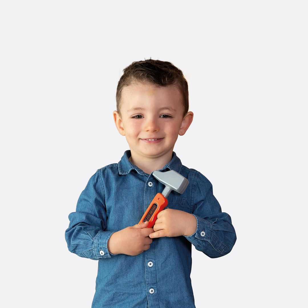 Smoby - Black+Decker Werkbank (56x34x103 cm) - Spielzeug-Werkzeugbank für Kinder ab 3 Jahre mit Werk