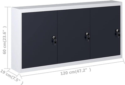 vidaXL Wand Werkzeugschrank Industriedesign Metall Werkstattschrank Hängeschrank Metallschrank Schra