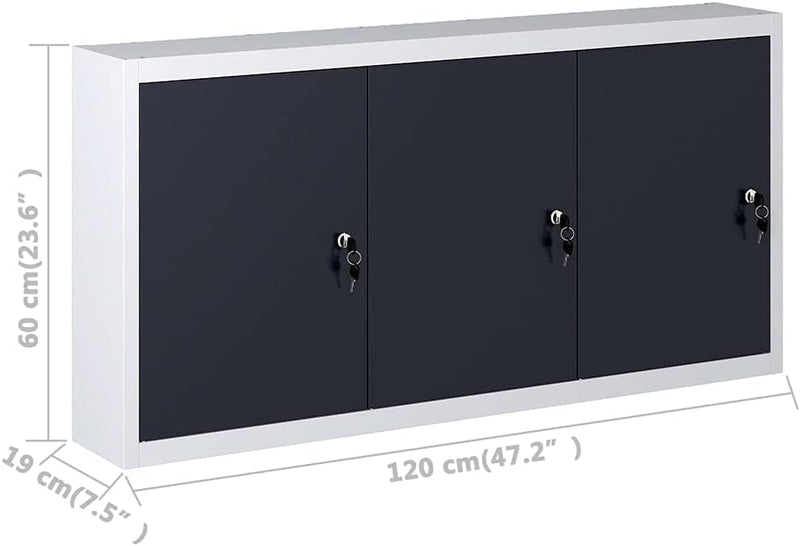 vidaXL Wand Werkzeugschrank Industriedesign Metall Werkstattschrank Hängeschrank Metallschrank Schra
