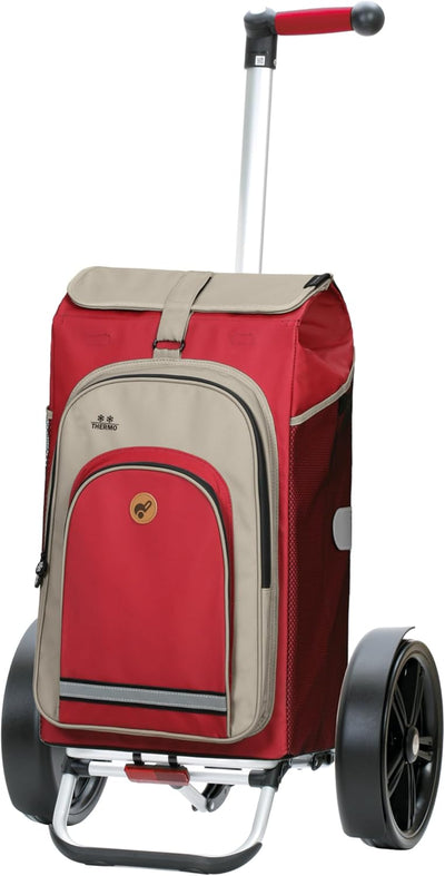 Andersen Shopper Tura Alu klappbar mit Kugellagerrad Ø 29cm und 62 Liter Tasche Hydro 2.0 mit Kühlfa