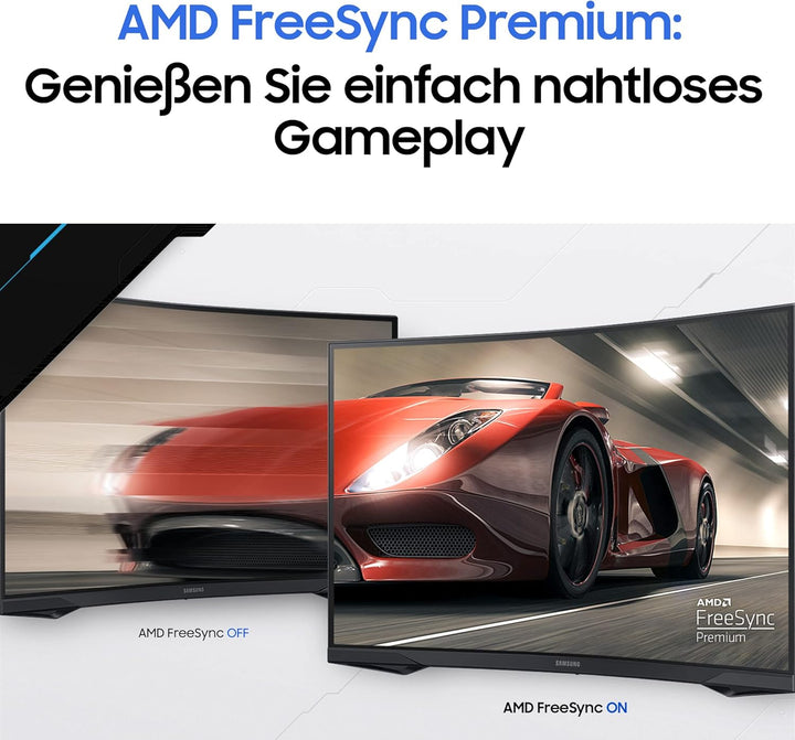 Samsung Odyssey G5 Curved Gaming Monitor C27G54TQBU, 27 Zoll, VA-Panel, WQHD-Auflösung, AMD FreeSync