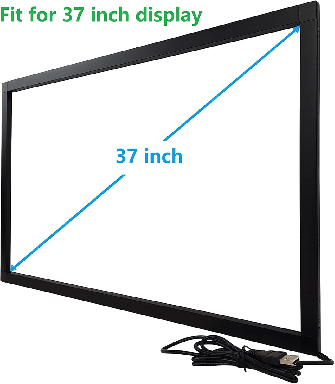 DeYoWo 37 Zoll Infrarot-Touchscreen-Rahmen, IR-Touchscreen-Overlay, Touchscreen-Panel, Freier Treibe