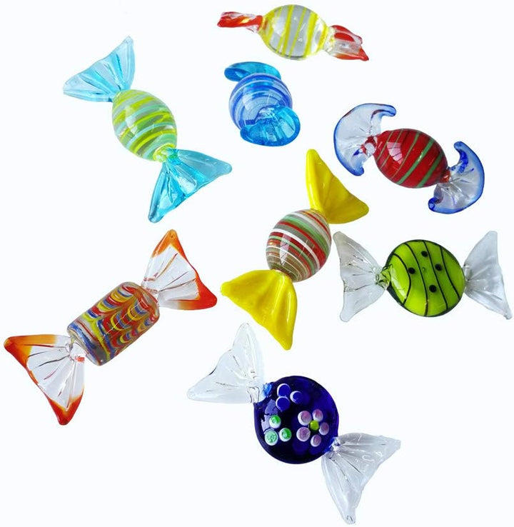 24 Stück handgefertigte Glasbonbons im Vintage-Stil aus Muranoglas, für Zuhause, Party, Hochzeit, We