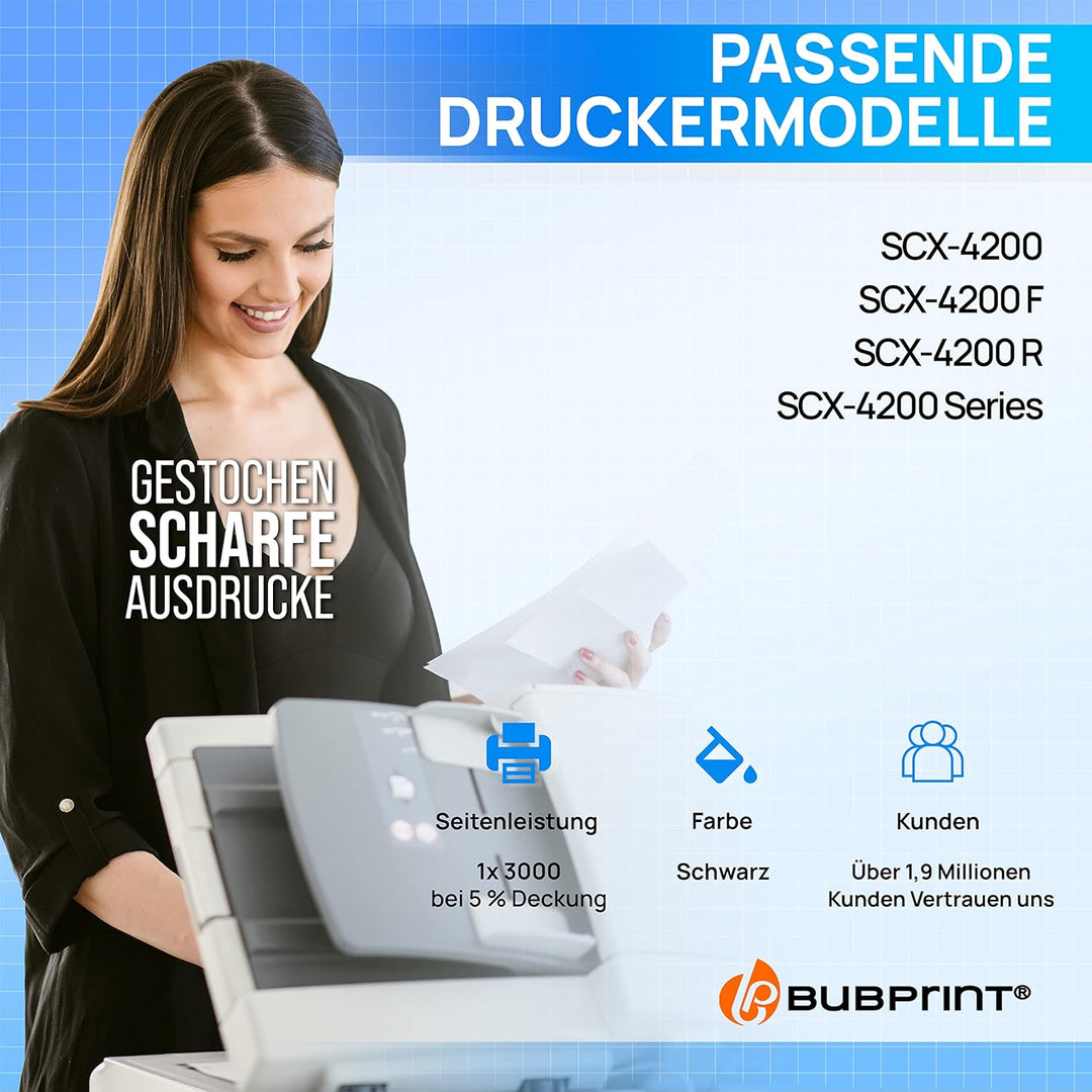 Bubprint Toner kompatibel als Ersatz für Samsung SCX-D4200A/ELS für SCX-4200 SCX-4200F SCX-4200R 3.0