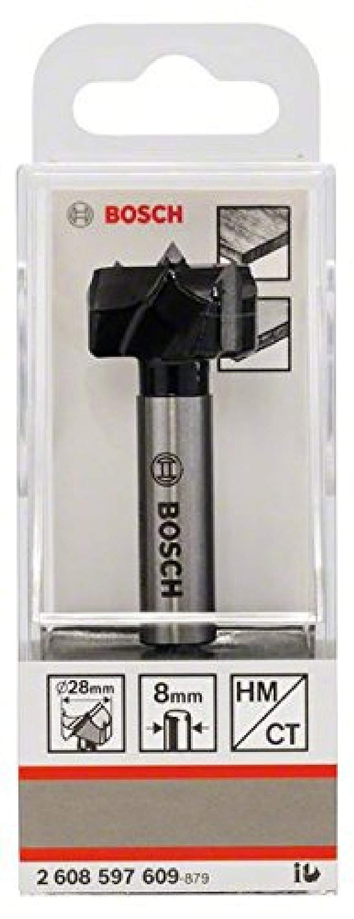 Bosch Professional 1 x Carbide Kunstbohrer (Ø 28 mm, Zubehör Bohrmaschine), Ø 28 mm