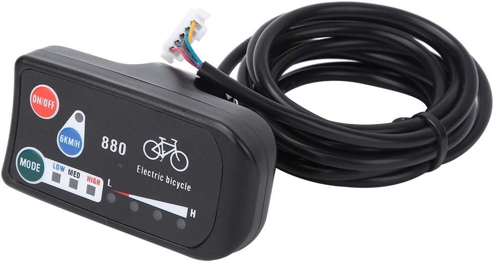 Qcwwy KT LED880 Fahrradmessgerät, Kompaktes, Leichtes Design für Fahrparameter, Einfache Installatio