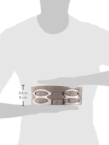 Stelton x-28-3-4 Embrace Brotschale, Edelstahl, Taupe, 23 x 23 x 7 cm