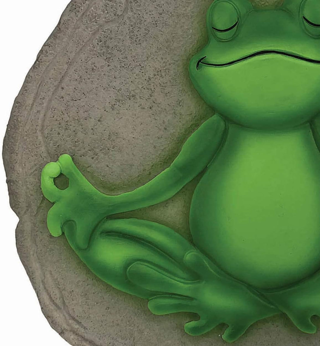 Spoontiques - Gartendeko - Yoga Frosch Trittstein - Dekostein für Garten Yoga-Frosch, Yoga-Frosch