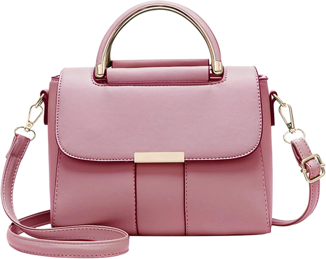 PORRASSO Damen Schultertasche Mode Handtasche PU Leder Top Griff Tasche Umhängetasche Schöne Henkelt