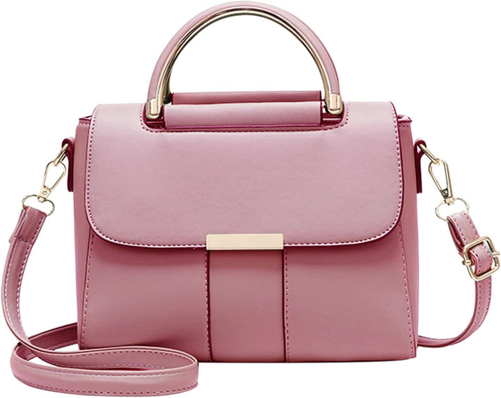 PORRASSO Damen Schultertasche Mode Handtasche PU Leder Top Griff Tasche Umhängetasche Schöne Henkelt