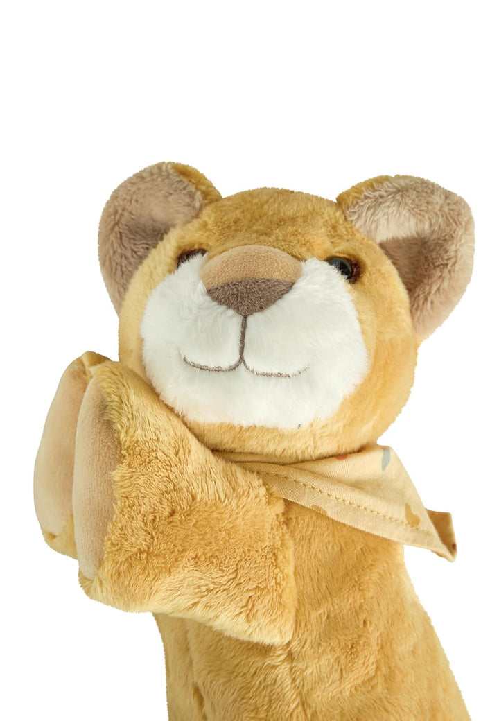 Sterntaler Schlaf Gut Figur Löwe Leo - Einschlafhilfe aus weichem Flausch - Kuscheltier mit Soundmod