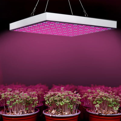 Lospitch LED Grow Lampe 15W, Vollspektrum Pflanzenlampe, 225 Rot&Blau LEDs Pflanzenlicht für Hydropo