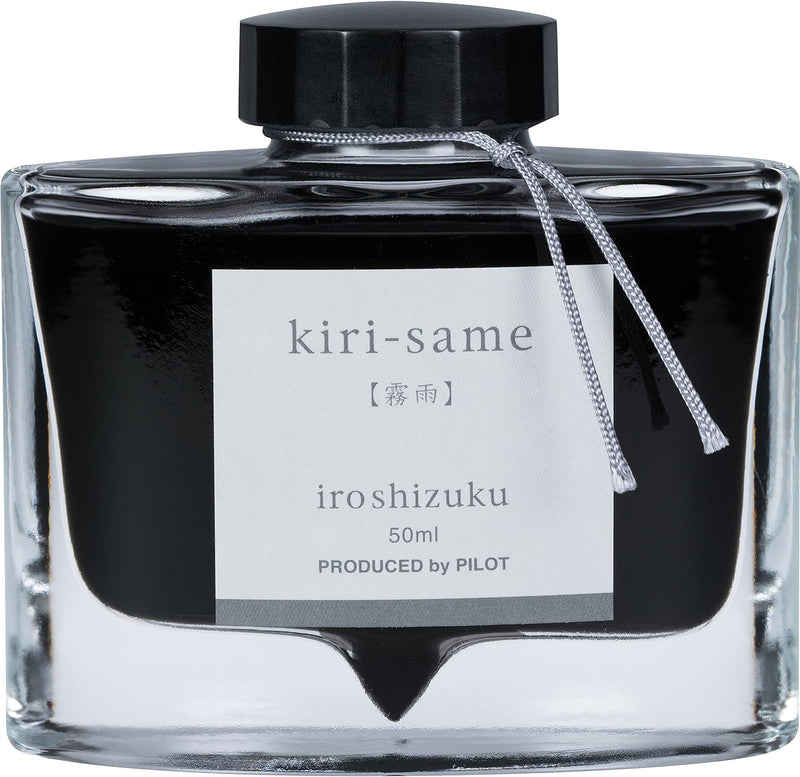 Pilot Iroshizuku 69207 Füllfederhalter-Tinte, Kiri-Same, Scotch Mist (warmes Grau), 50 ml Flasche Mi