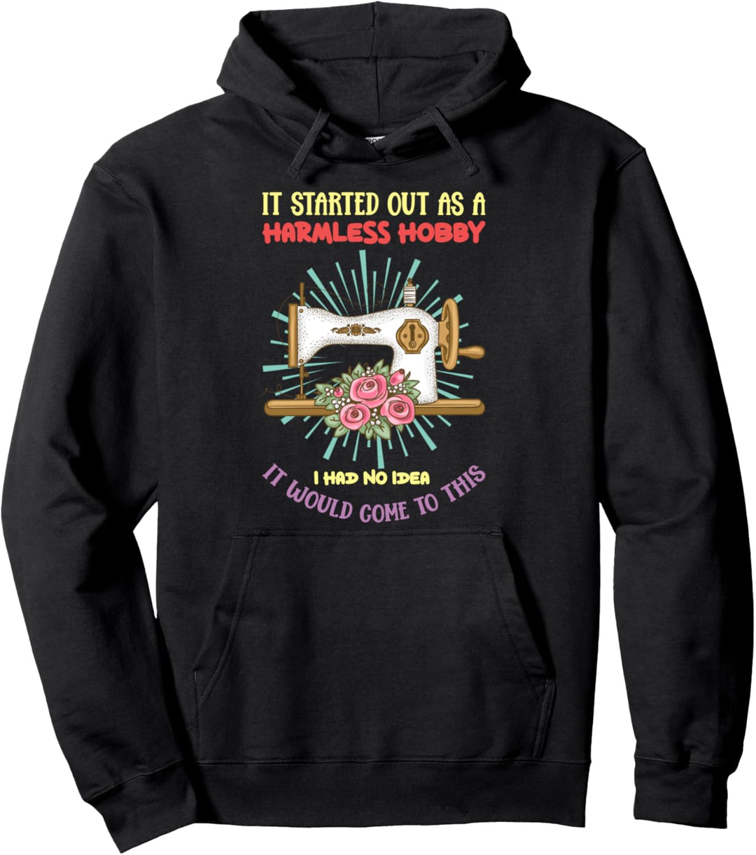 Handarbeit Schneiderin Vintage Nähmaschine Lustiges Nähen Pullover Hoodie