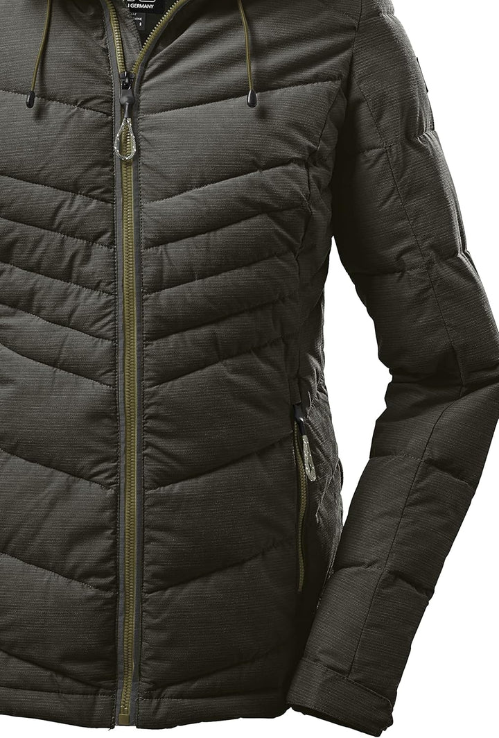 Killtec Damen Steppjacke Jacke in Daunenoptik mit abzippbarer Kapuze KOW 149 WMN QLTD Jckt wasserabw