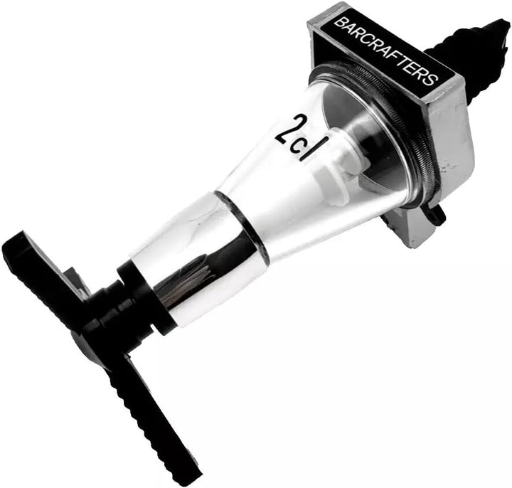 Spirituosen 2 cl Dosierer Halterung | Dosiergerät Set 4-er Reihenhalterung/Wandhalterung inkl. 4 Por