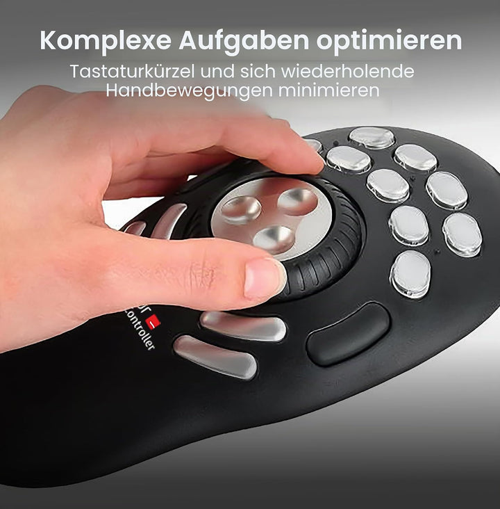 Contour Multimedia Controller PRO v2 | Ergonomisches Jog Wheel für Video/Musik/Bildbearbeitung | USB