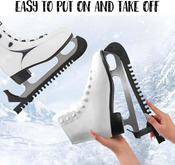 Schlittschuhschützer, Hockeyschuhe Schlittschuhkufenabdeckungen, verstellbare Schnallen Schlittschuh