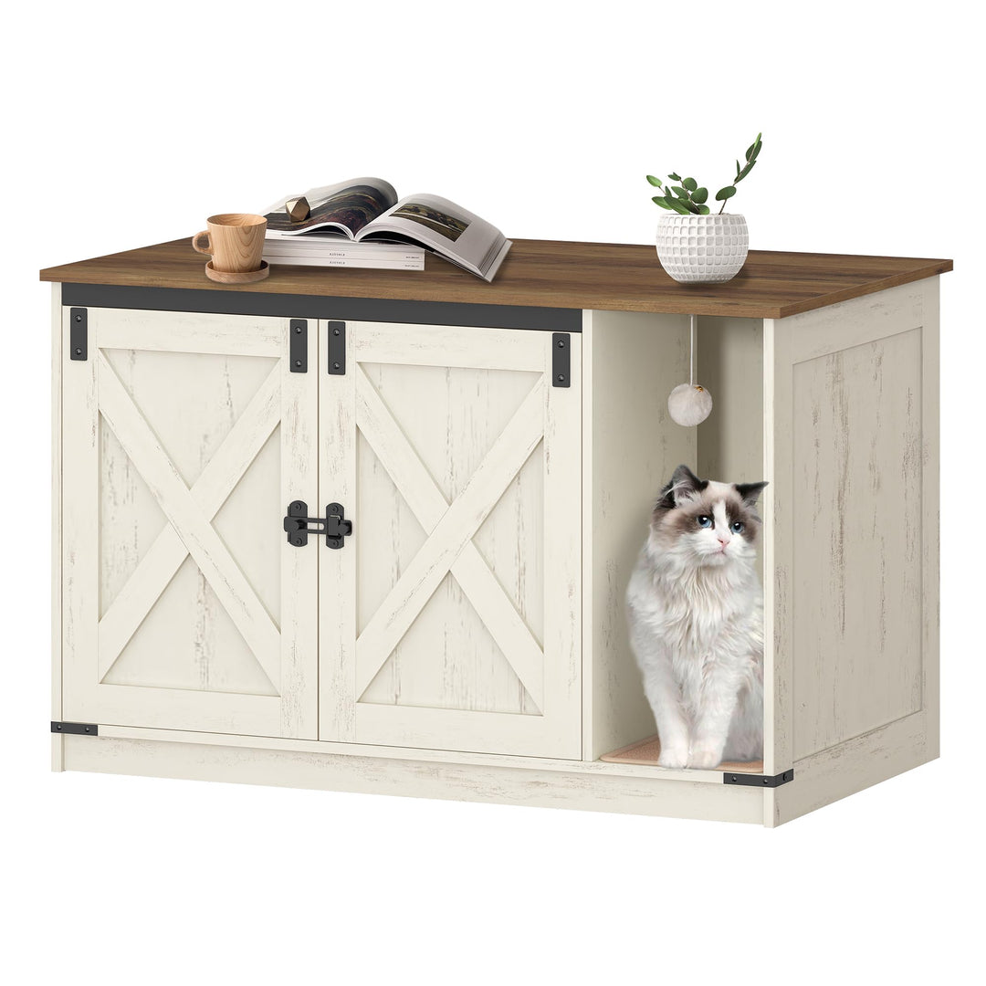 Hzuaneri Katzenschrank, Katzentoilette, Katzenklo Schrank, Versteckte Katzentoilette Kabinett Möbel