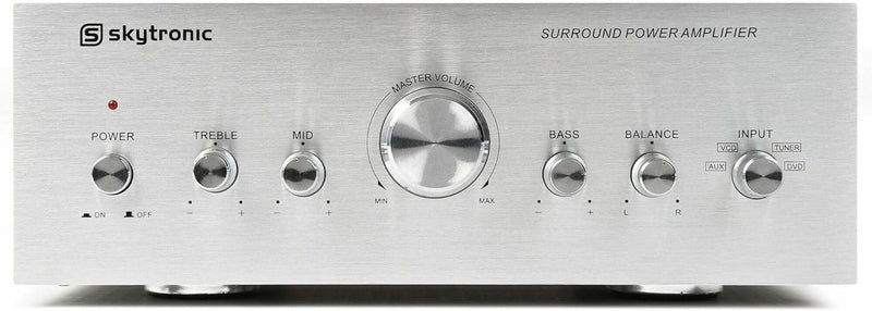 Skytronic Stereo Verstärker 400W mit 4 Inputs - Hi-Fi Audio Verstärker für Heimkino, Musik und Karao