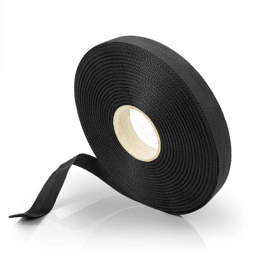 Effaband Baumanbinder 25m schwarz Breite 20 mm/Pflanzenbinder zur Baumbefestigung aus witterungsbest