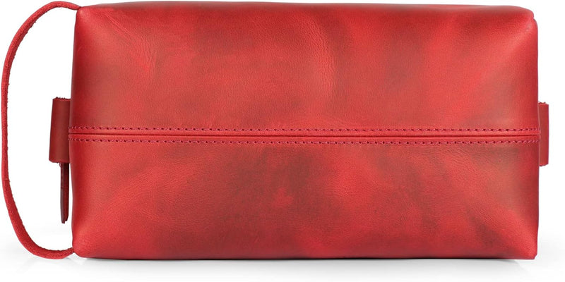 LONDO Reisetasche aus echtem Leder – Unisex Rosso, Rosso