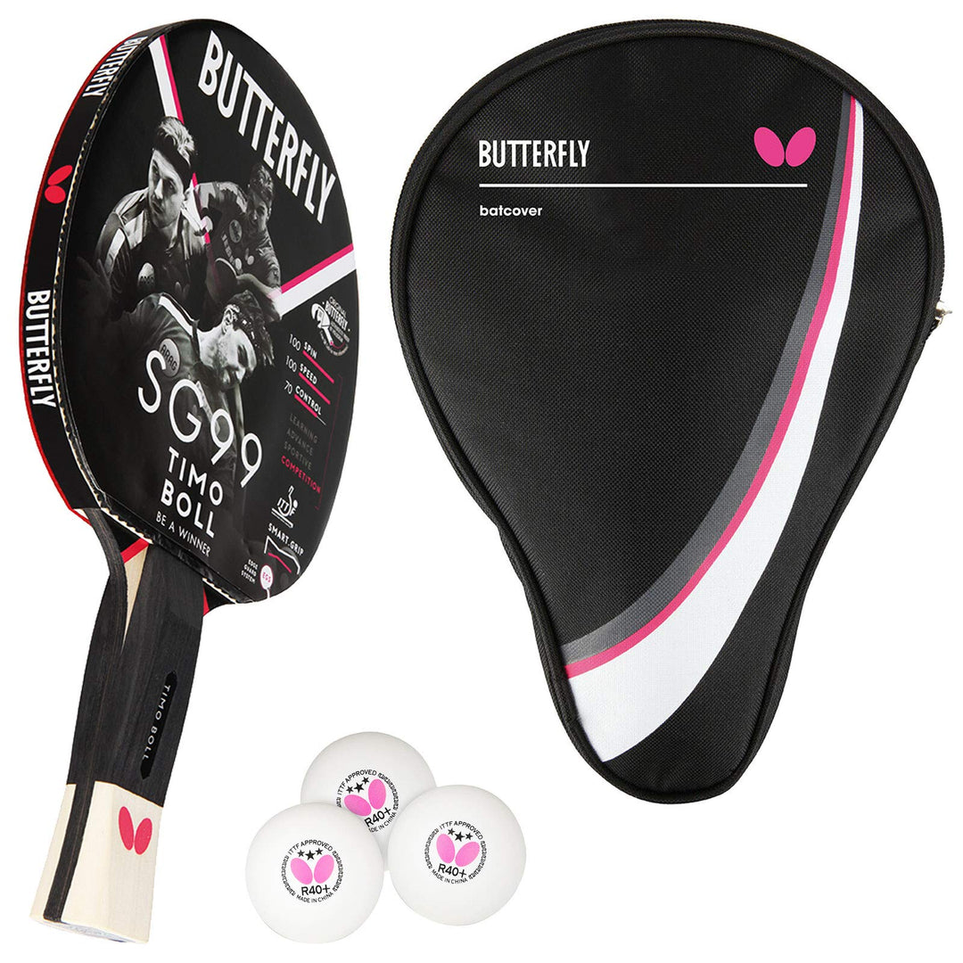 Butterfly® Timo Boll SG99 Tischtennisschläger | Tischtennis Racket Bat Profi & Wettkampf | taktisch