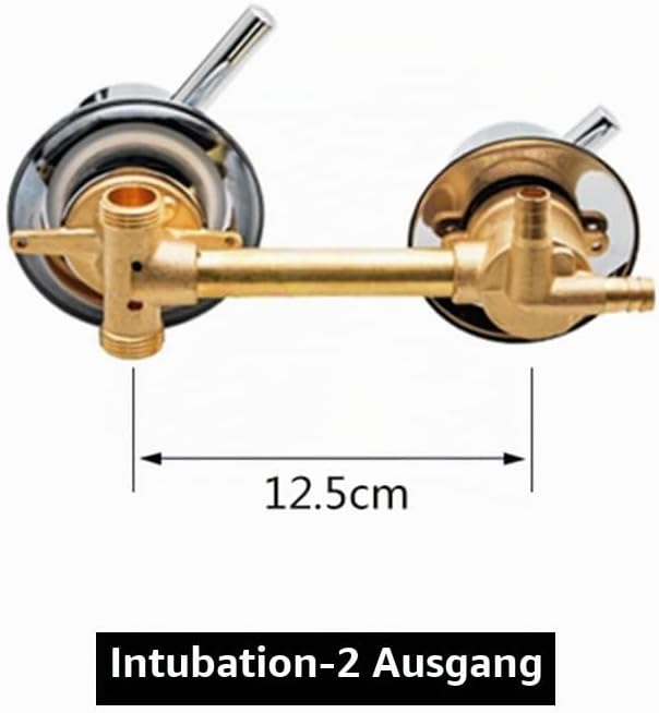 AFUDER Wandmontage Dusche Zimmer 2/3/4/5 Wege Wasserauslass Messing Dusche Wasserhahn Schraube oder