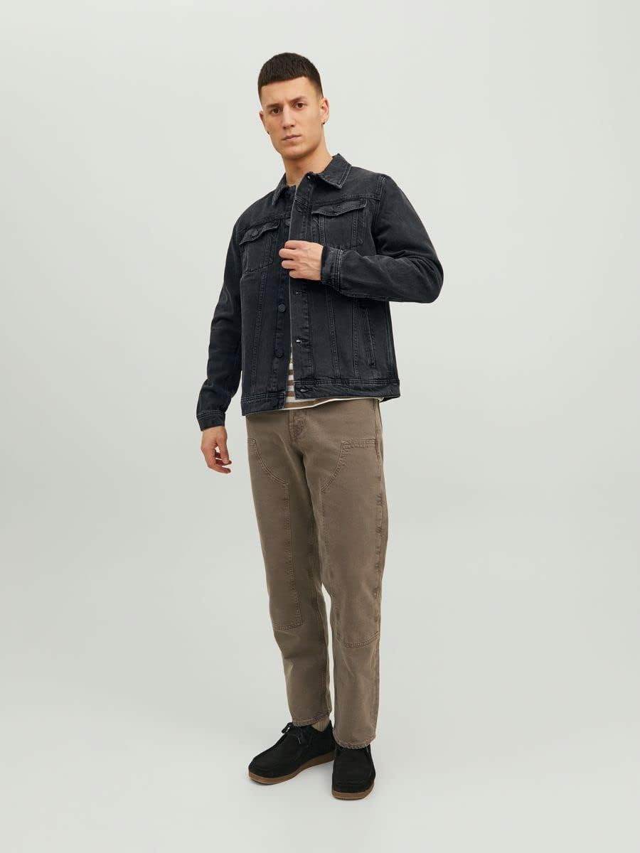 JACK & JONES Male Jeansjacke Jeansjacke XS Black Denim, XS Black Denim