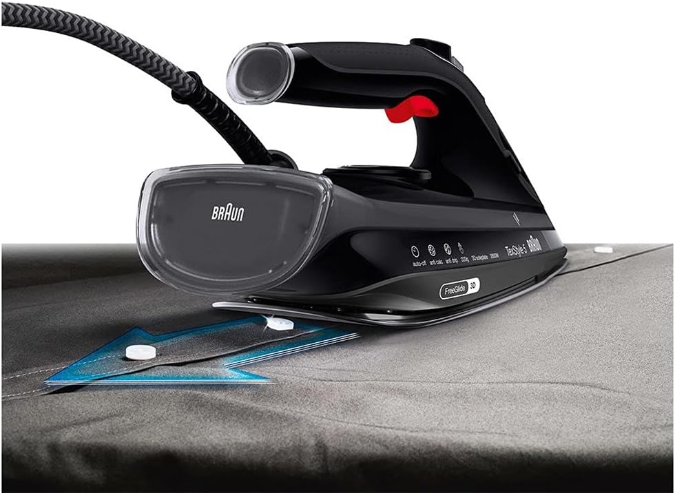 Braun 0127406005 SI 5088 BK Dry &amp; Steam Iron, Kunststoff, 0,3 Liter, Schwarz