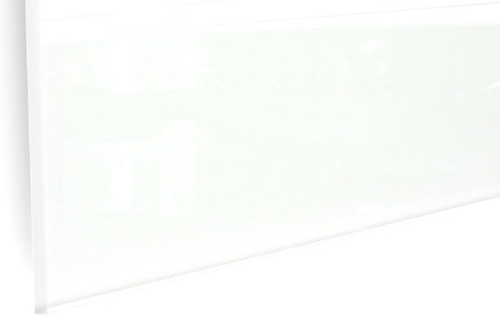 ALLboards Glasboard Magnetisch Weiss 100x70cm, Rahmenlos, Glastafel, Magnettafel, Gehärtetes Glas, W