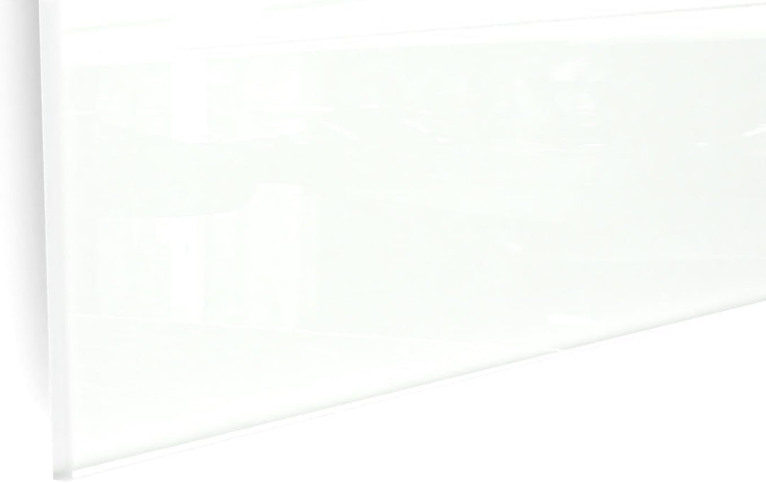ALLboards Glasboard Magnetisch Weiss 100x70cm, Rahmenlos, Glastafel, Magnettafel, Gehärtetes Glas, W