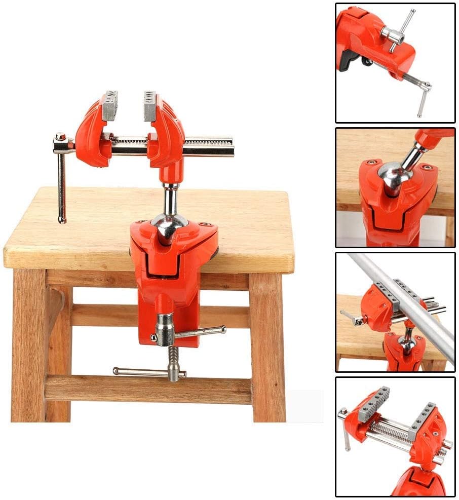 Schraubstock Tischklemme, Schraubstock, verstellbar, 360 ° drehbar, Breite 70 mm, verstellbare Klemm
