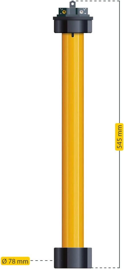 Schellenberg 20273 Markisenmotor Standard 40 Nm für 65 mm Wellen, max. 18 m² Markise, inkl. Adapter