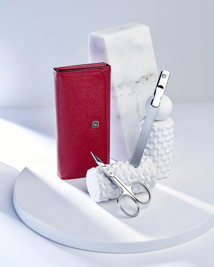 ZWILLING Maniküre Set in Reisegrösse 5-teilig mit Nagelknipser in 100% Lederetui,