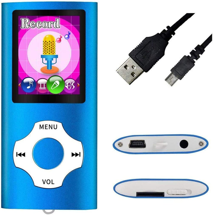 Mymahdi MP3 / MP4 beweglicher Spieler, dunkelblau mit 1.8 Zoll LCD-Schirm und Memory Einbauschlitz,