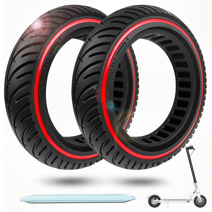 COASTA 2 x 8.5" Rollerreifen E Scooter Solid Reifen,8 1/2 Vollgummireifen,50/75-6.1 Ersatzreifen für