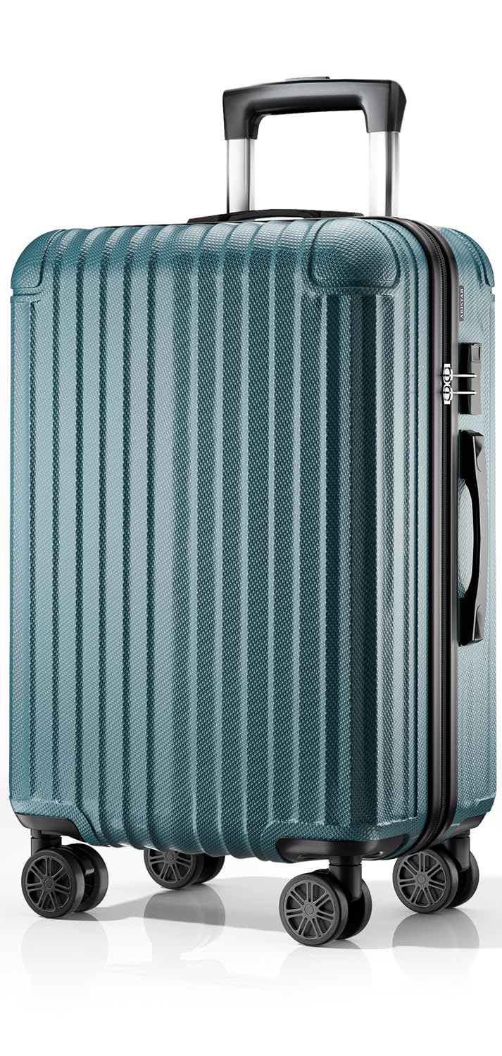 Voyager Hartschalen Reisekoffer gross 76x51x30cm, Handgepäck Koffer, Koffer &amp; Trolleys mit 4 Rollen,