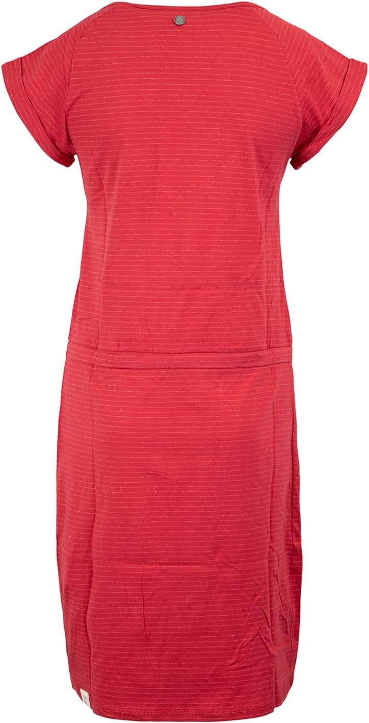 Ragwear Glitter Organic Kleid S Rot, S Rot