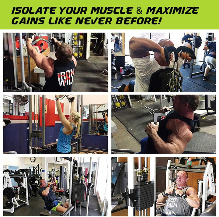 Rudergriff für Kabelmaschinen für zu Hause oder im Fitnessstudio, Kombi-Trizeps-Presskabelaufsätze,