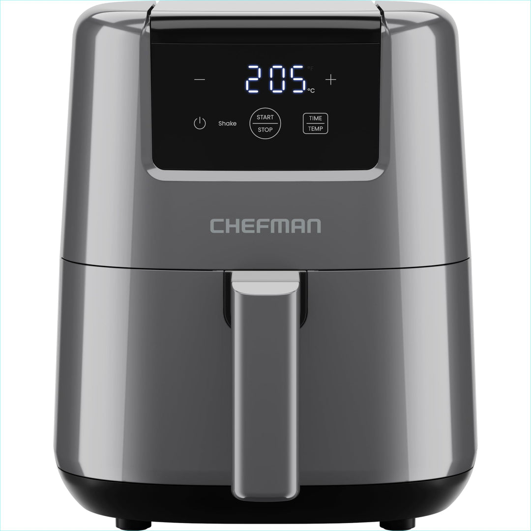 Chefman 2L Mini-Heissluftfritteuse - platzsparende Heissluftfritteuse, antihaftbeschichtet und spülm