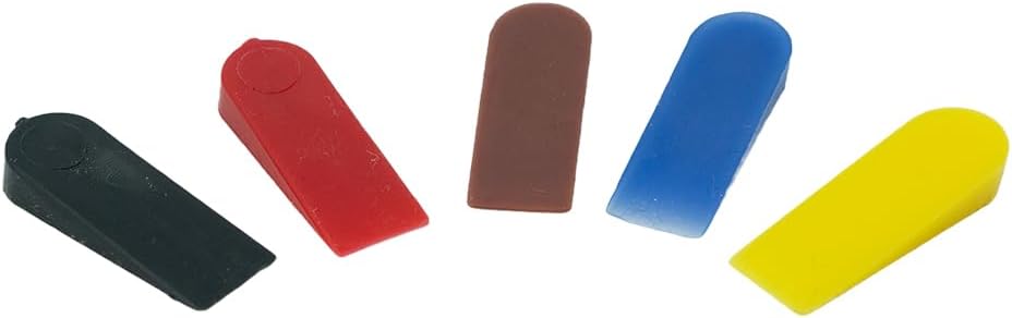 SERENISSIMA Set Abstandshalter für Bodenbeläge, Wandfliesen, Nivellierer, 500 Stück, mehrfarbig, DIY