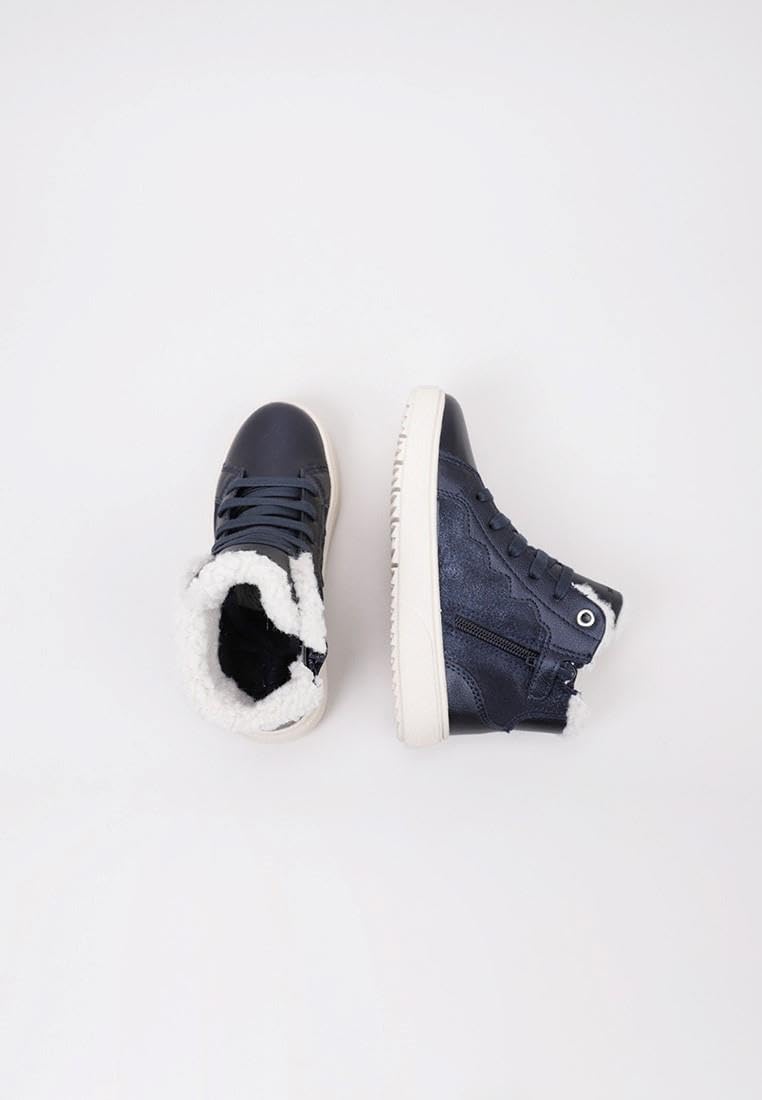 Geox Mädchen J Theleven Girl ABX Sneaker 24 EU Dk Navy, 24 EU Dk Navy