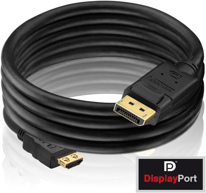 PureLink PureInstall PI5100-020 DisplayPort auf HDMI Kabel (DisplayPort Stecker (20pin) auf HDMI-A S