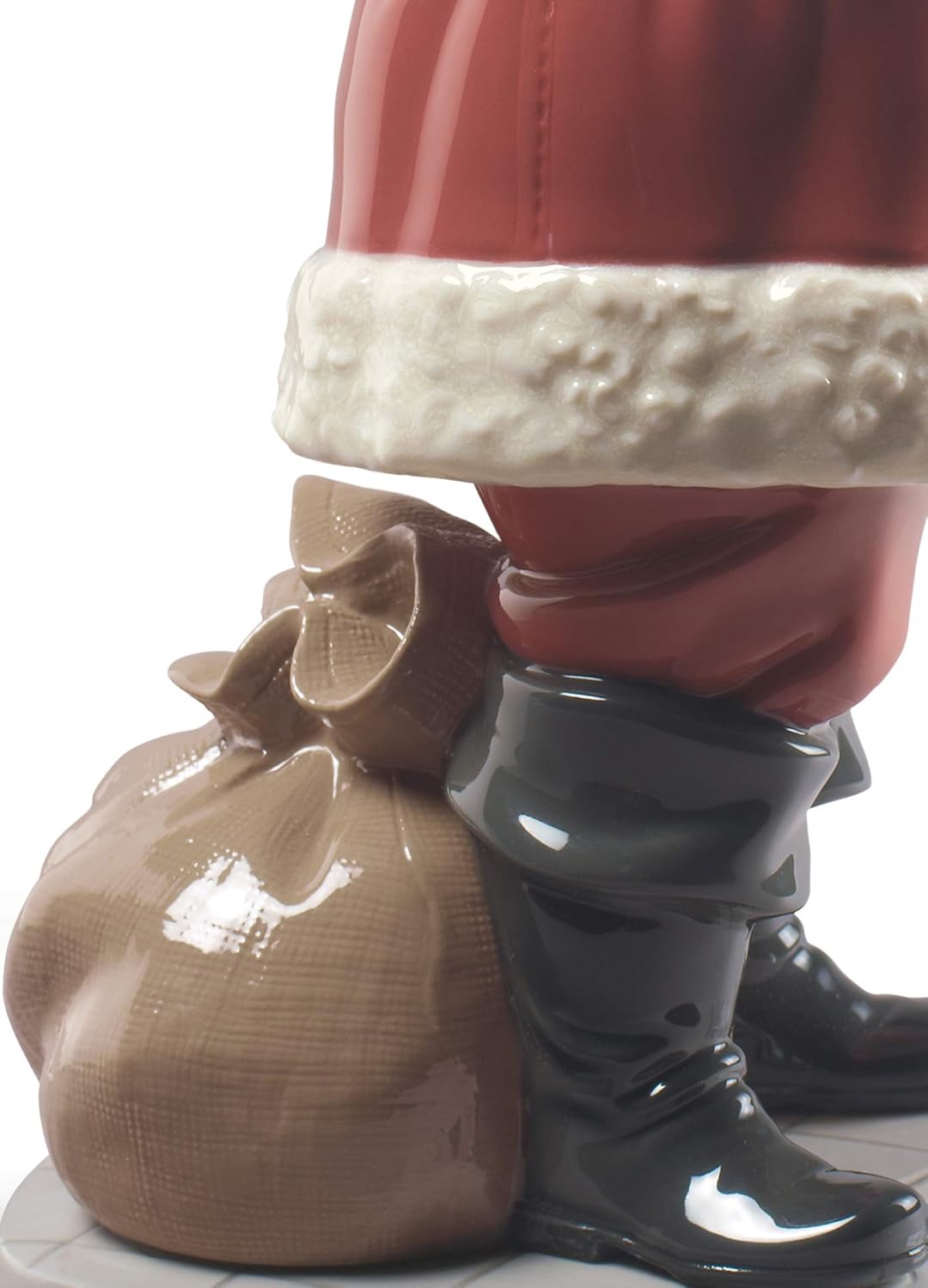 LLADRÓ Figur Frohe Weihnachten Nikolaus!. Weihnachtsmann. Porzellan.