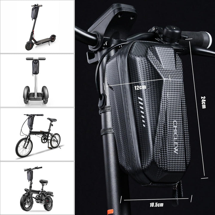 CHICLEW E Scooter Tasche für Roller, E Roller Tasche Schnellverschluss mit 2L Grosse Kapazität, Lenk