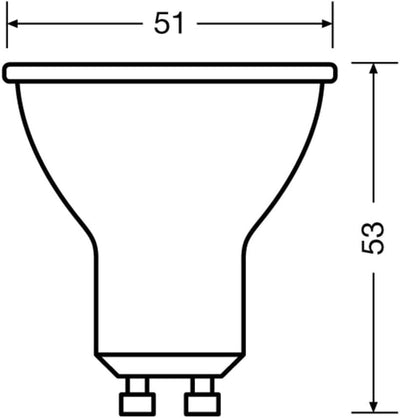 OSRAM Lamps LED Star PAR16, Sockel: GU10, Nicht Dimmbar, Warmweiss, Ersetzt eine herkömmliche 35 Wat