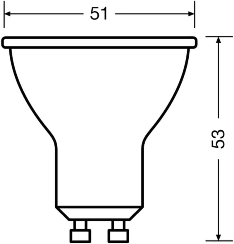 OSRAM Lamps LED Star PAR16, Sockel: GU10, Nicht Dimmbar, Warmweiss, Ersetzt eine herkömmliche 35 Wat