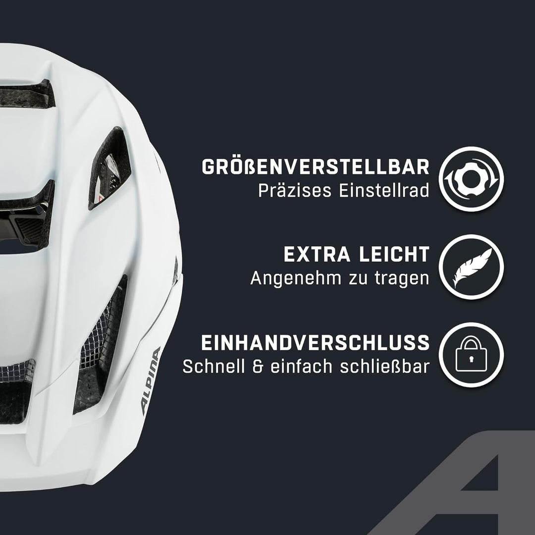 ALPINA KAMLOOP - Individuell Anpassbarer, Leichter & Sicherer Fullface Fahrradhelm mit Kinnbügel, fü