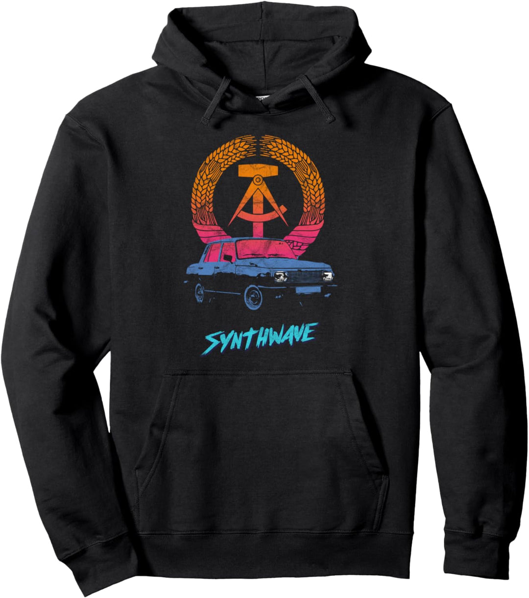 DDR Synthwave Retrowave Aesthetic Vintage Drive Laser 80s Pullover Hoodie
